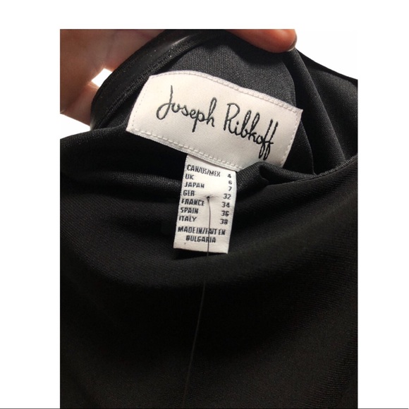 BNWT Joseph Ribkoff 1 shoulder black dress 4 - Picture 8 of 9